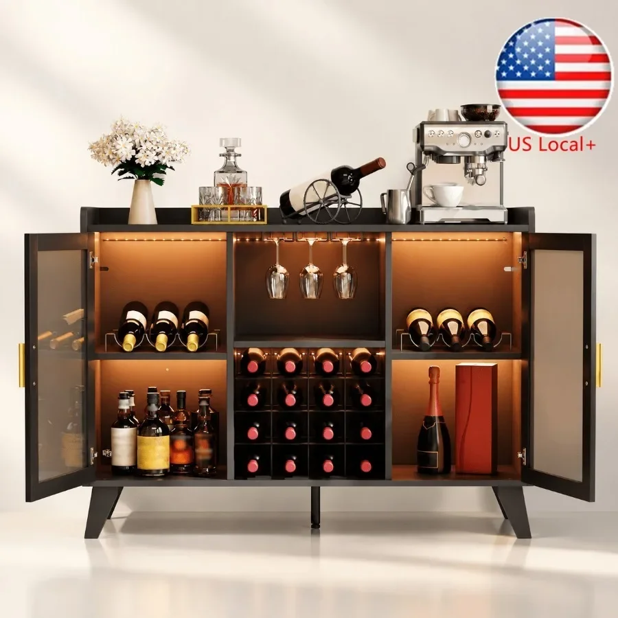 Storage - Meuble bar avec éclairage LED pour