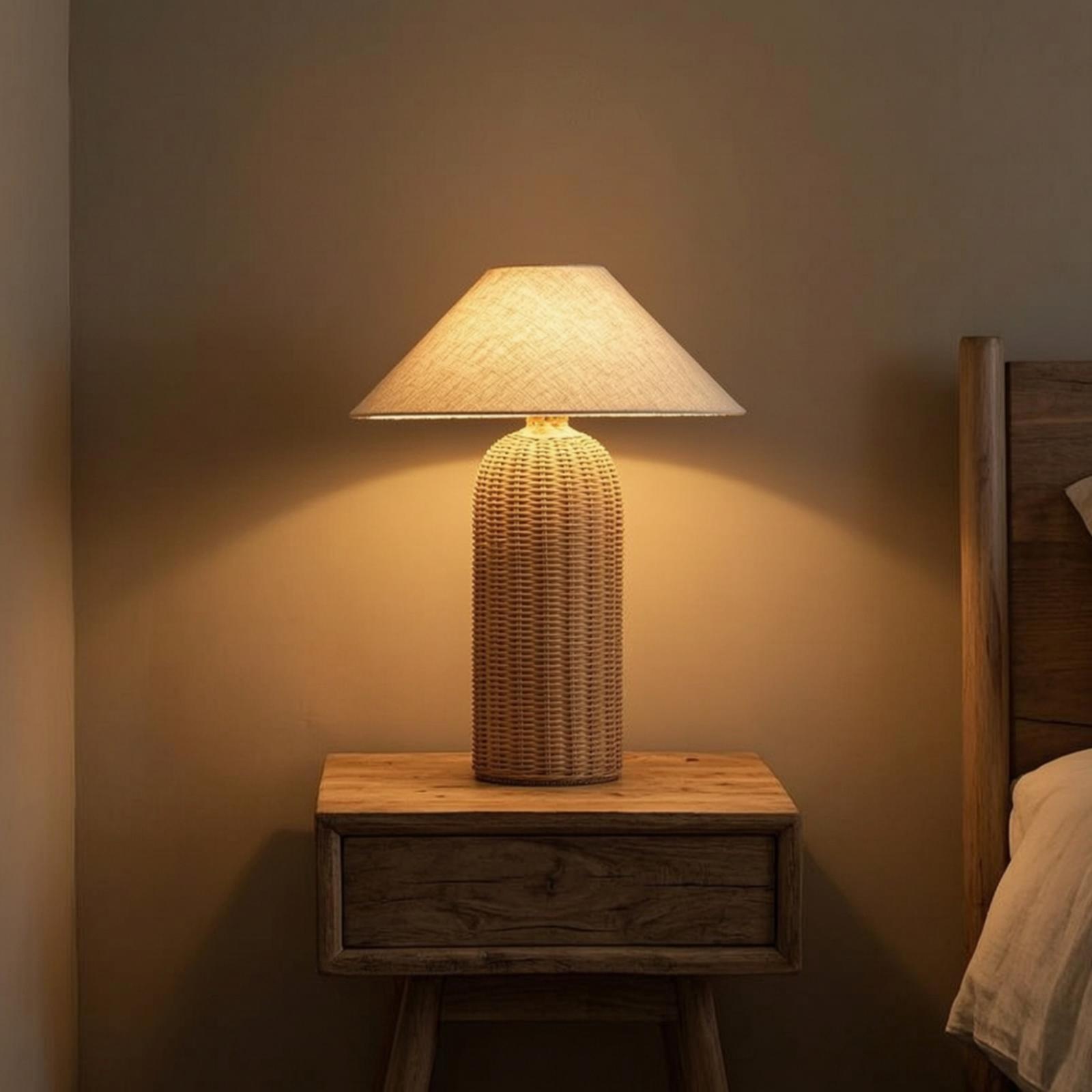 Lampe de chevet avec base en r - Bedroom Furniture avis et prix