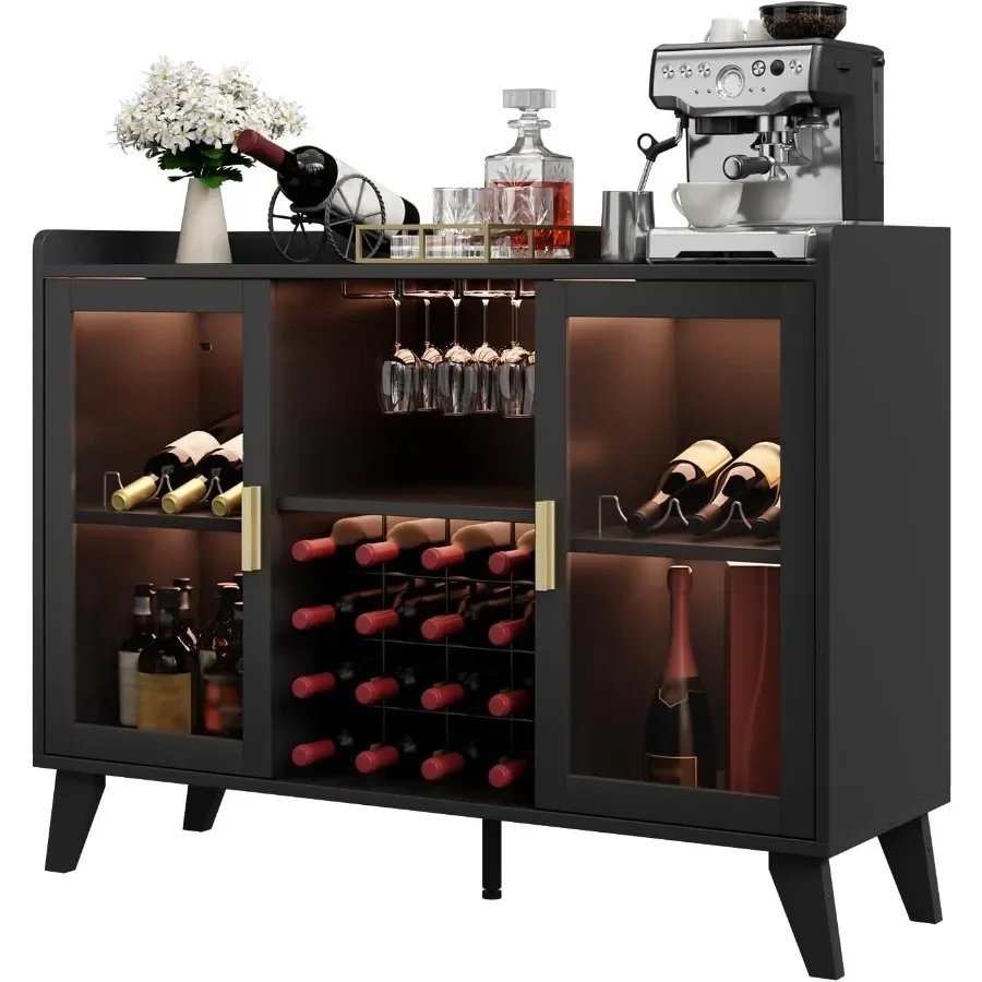 Meuble bar avec éclairage LED  - Storage avis et prix