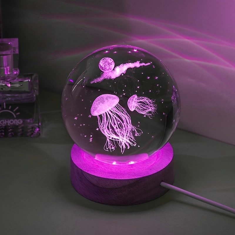 Veilleuse LED boule de cristal - Floating Nightstand With Led Light avis et prix