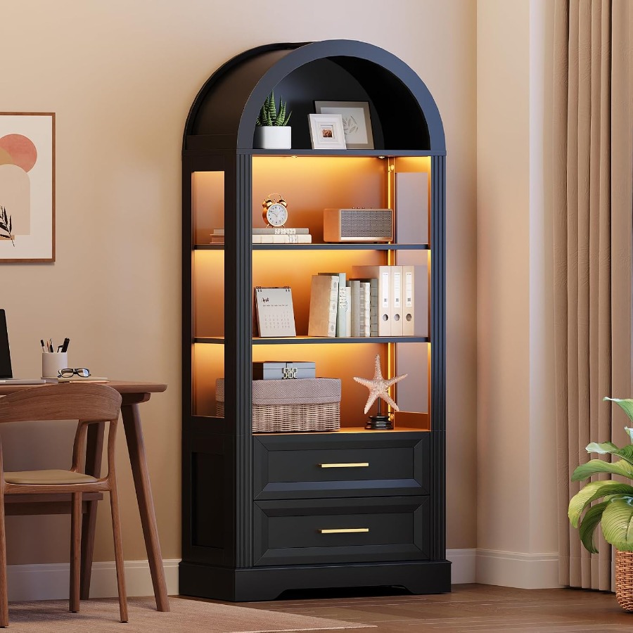 Vitrine, bibliothèque haute à  - Storage avis et prix