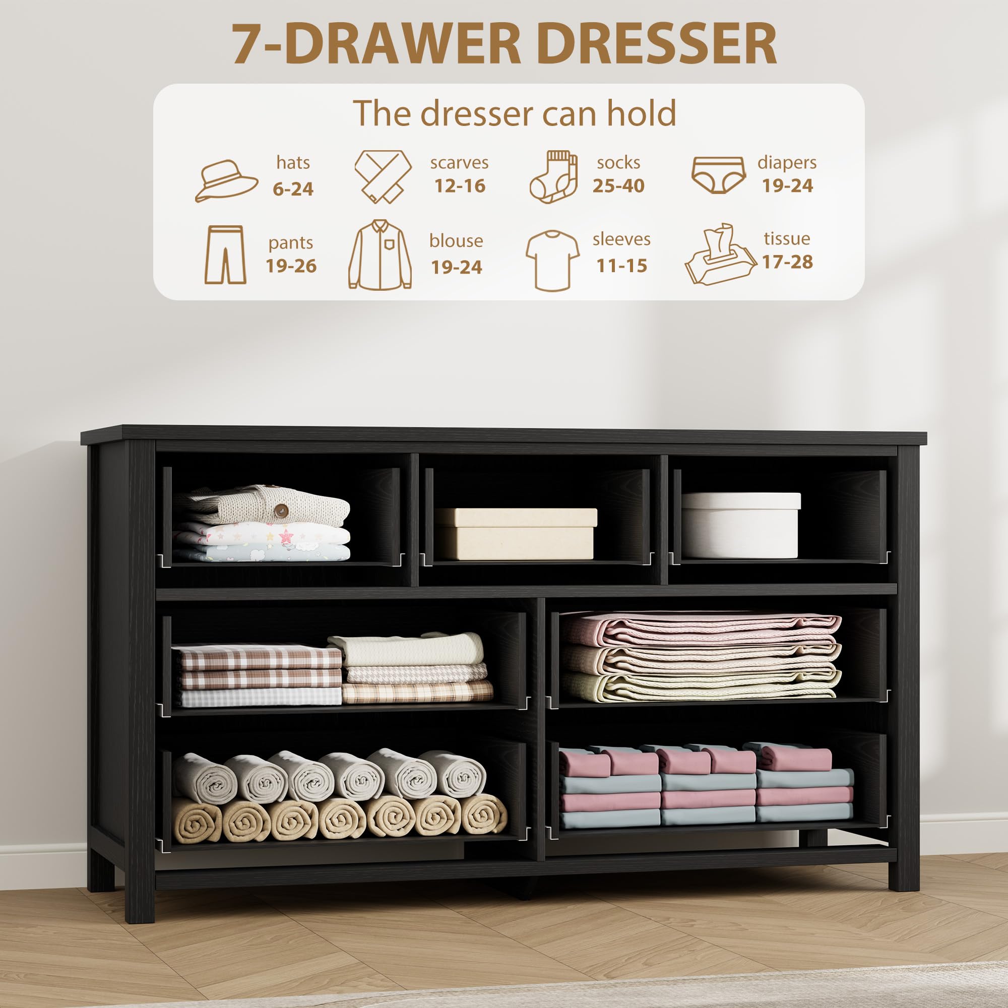 Commode à 7 tiroirs pour chamb - Bedroom Furniture avis et prix