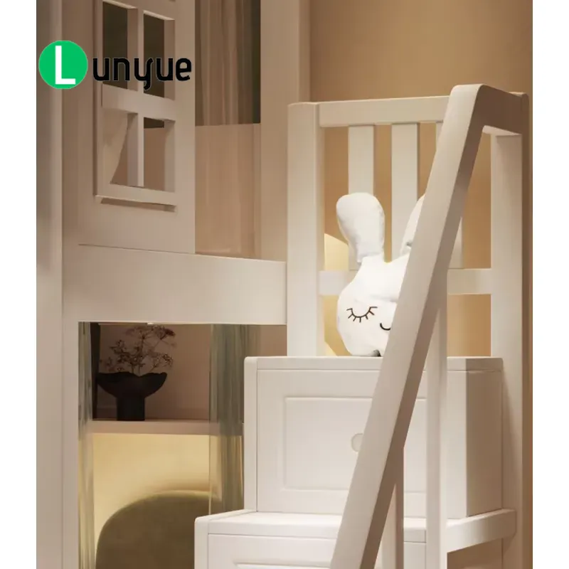 Lit superposé personnalisé Ank - Bunk Bed With Stairs And Slide avis et prix
