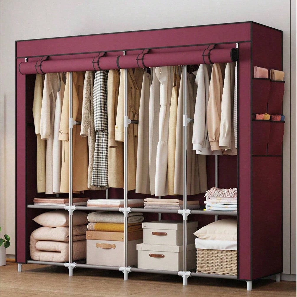 Grand placard portable moderne - Wardrobe Closet Portable Fabric Cover avis et prix