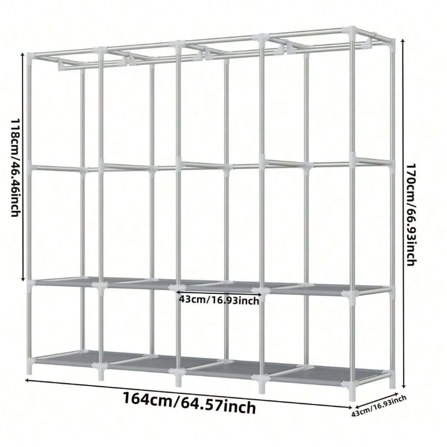 Grand placard portable moderne - Wardrobe Closet Portable Fabric Cover avis et prix
