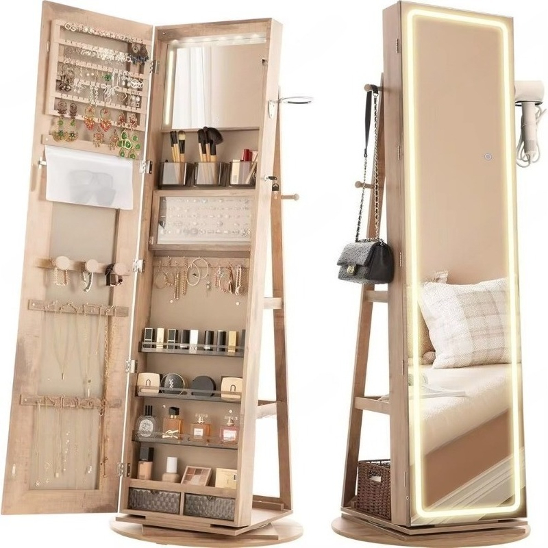 Vitrine à bijoux avec miroir s - Full Length Mirror Jewelry Armoire avis et prix